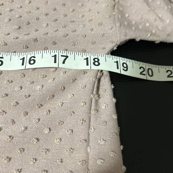 Aritzia Wilfred La Riviere Open Back Jacquard Long Sleeves Tee Pink Sz XXS - Picture 12 of 14